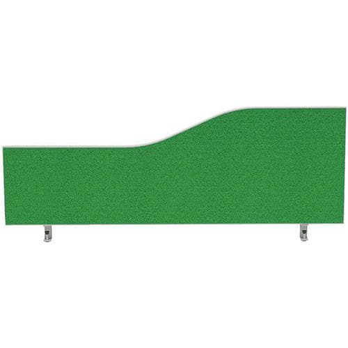 Desk Divider Screens - Fabric Partitions - Wave Shape - 80-180cm Long