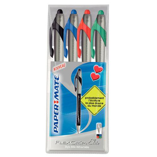 Retractable ballpoint pen - Papermate Flexgrip Elite