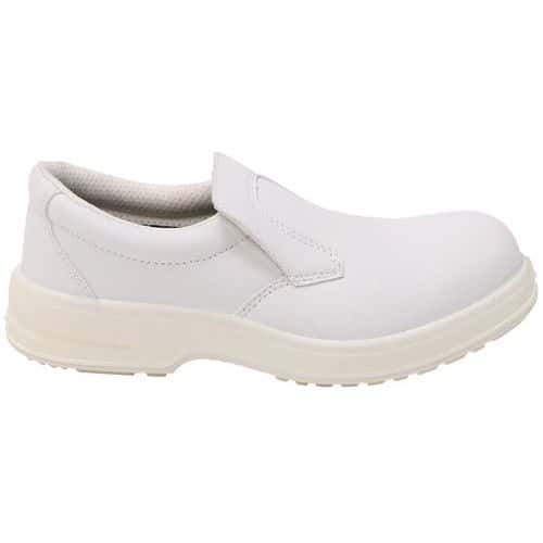White slip-on shoes for use in the food industry - S2 SRC - Manutan Expert