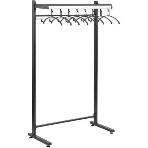Allure coat rail with hangers and coat hooks  - Gardelux