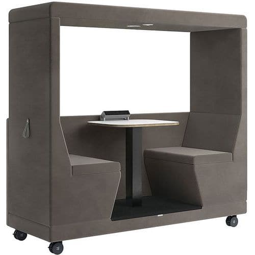 2-Seater Mobile Modular Meeting Office Pod - Half Back - Yo-Yo Oceanic