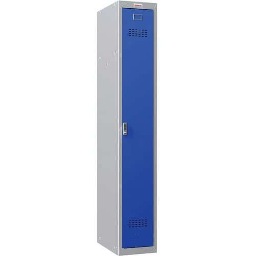 Grey & Blue Metal Lockers - Digital Locks - 1830x300x300mm - Phoenix