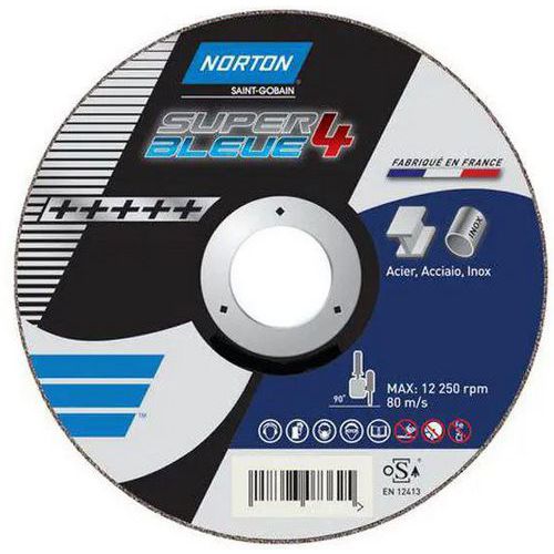 Norton Super Bleue 4 Metal flat grinding disc