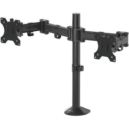 Adjustable 27 Dual Monitor Arm - Freestanding Mount - Reflex Fellowes
