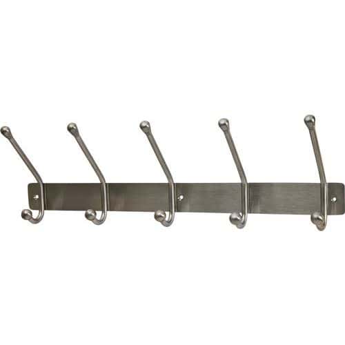 Jedo Hat & Coat Hook Rack - Satin Stainless Steel