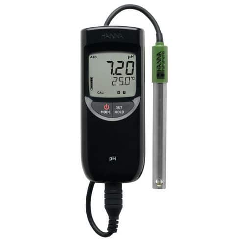 Waterproof pH/°C-metre tester