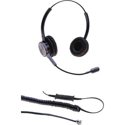 Binaural micro flex noise cancelling headset - Dacomex