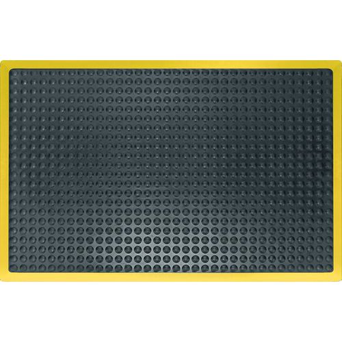 Anti-Fatigue Bubblemat Black/Yellow Mats for Safety & Comfort