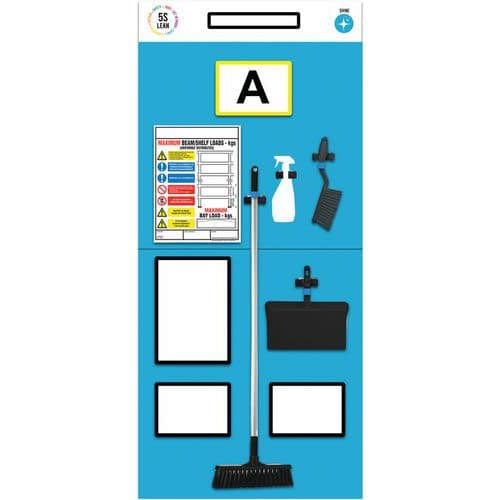Rack End Cleaning Shadow Notice Boards - Single Aisles - Modulean