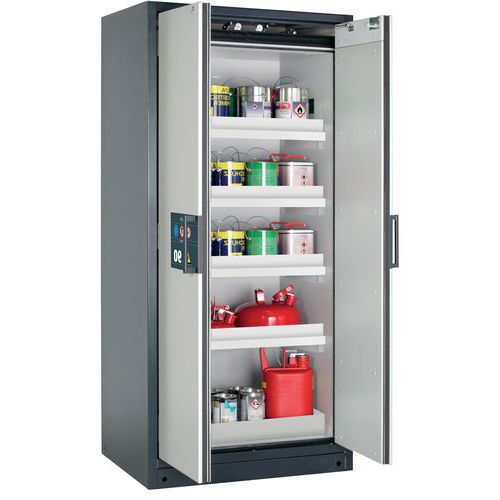 Q-CLASSIC-90 Cabinet - Bin and retention shelf - 893mm - Asecos