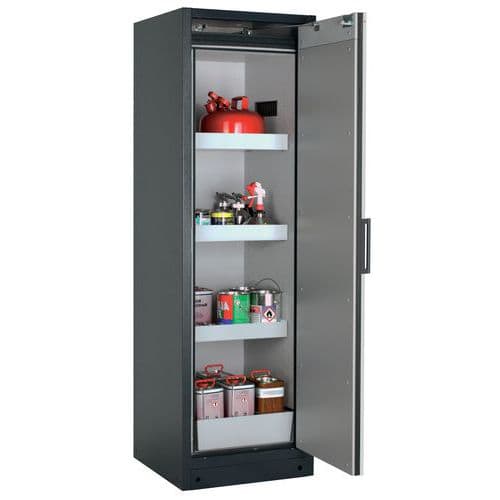 Q-CLASSIC-90 Cabinet - Bin and retention shelf - 599mm - Asecos