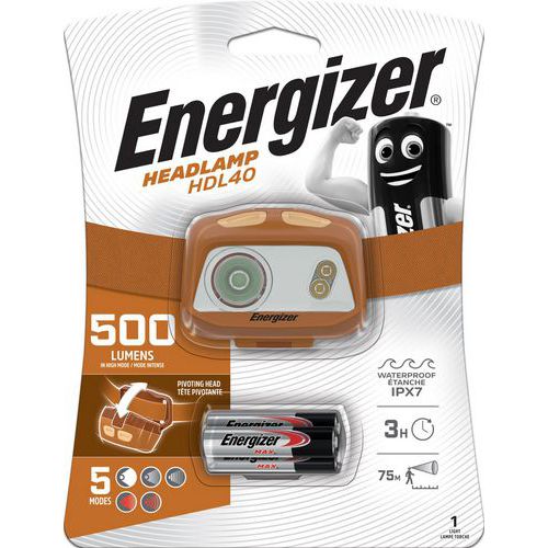 HDL40 hybrid head torch - 500 lumens - Energizer