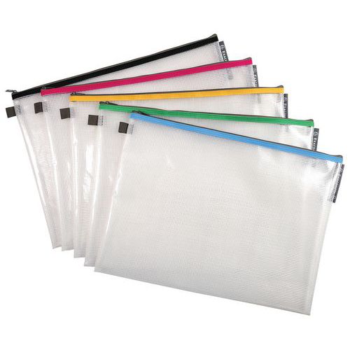 Soft plastic zip pouch - Exacompta