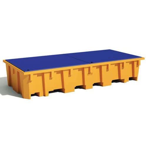 Spill tray for 3 IBC - 1650 L - Manutan Expert