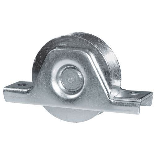 Zinc-plated steel wheel with internal bracket - Loading capacity 125 kg