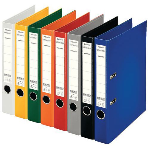 A4 polypropylene lever arch file - 50-mm back - assorted - Esselte