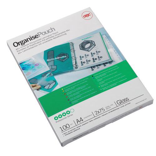 GBC Organise laminating pouches