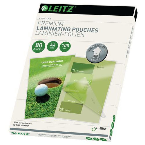 A4 UDT laminating pouches - 80 µm - pack of 100 - Leitz