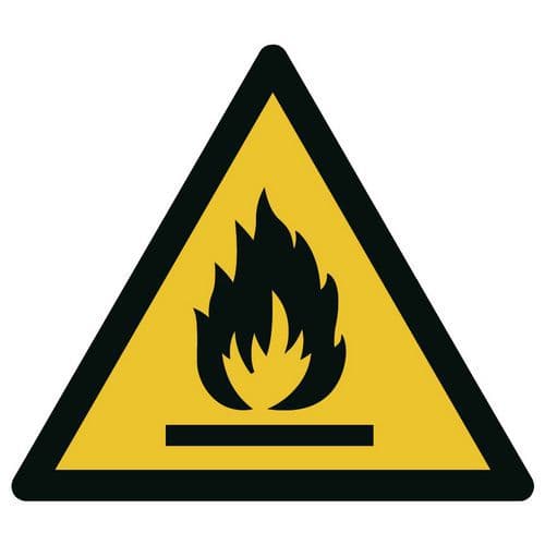 Hazard sign - Flammable materials hazard - Rigid
