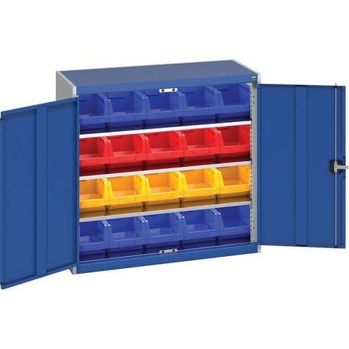 Bott Cubio Workshop Storage Cabinet With 20 Bins HxW 1000x1050mm
