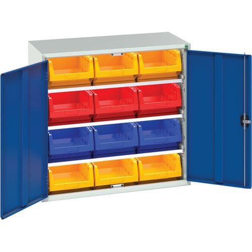 Bott Verso Workshop Storage Cabinet With 12 Bins HxW 1000x1050mm