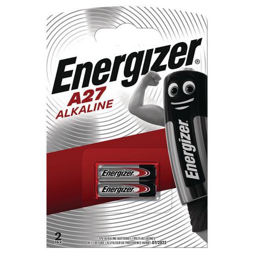 Miniature A27 alkaline battery - Pack of 2 - Energizer