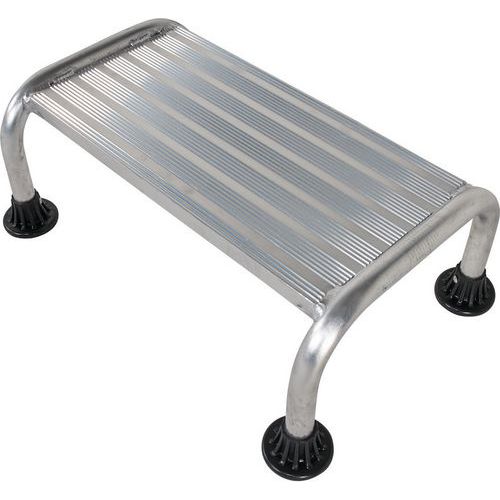 Aluminium Anti-slip Step Stool/Ladder - 1-4 Treads - Extra Wide Steps