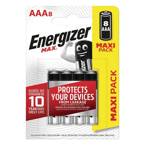 Max AAA batteries - Pack of eight - Energizer