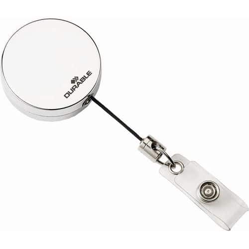 Badge Reels With Metal Clip - 800mm Retractable Cord - Office Supplies