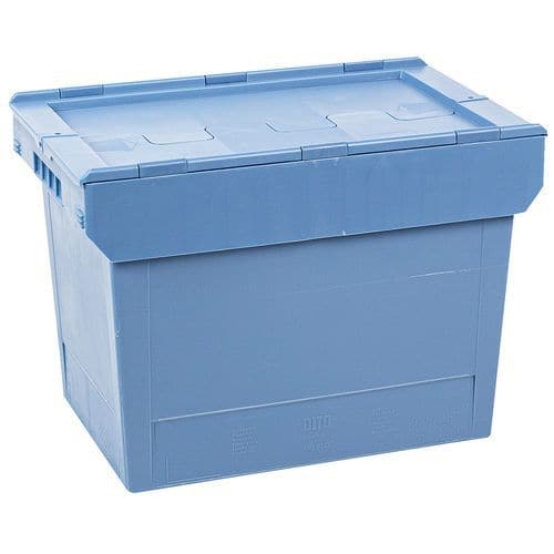 Multi-purpose container with double-flap lid - Length 600 mm - 36 to 72 l