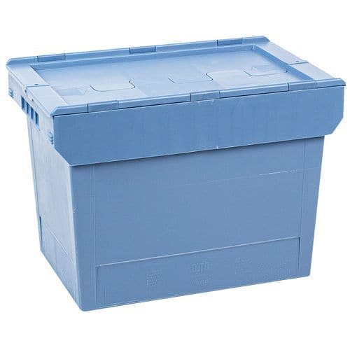 Multi-purpose tub with double flap lid - Length 600 mm