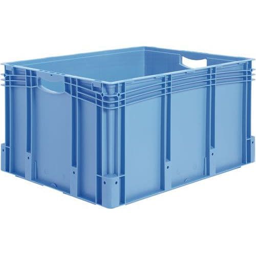 European standard container with solid sides and base - Length 400 mm to 800 mm - 21 l to 174 l