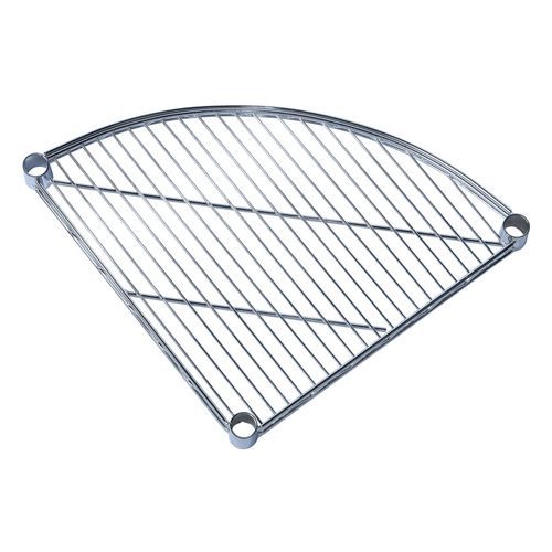 Quarter Round Extra Shelf for Chrome Wire Shelving Bays - 455d