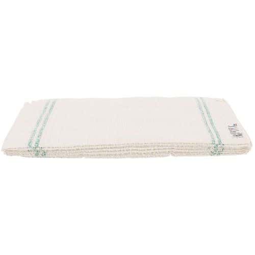 10 Packs Of Natural Fibre Cotton Dishcloths - 600x500mm - Manutan Expert