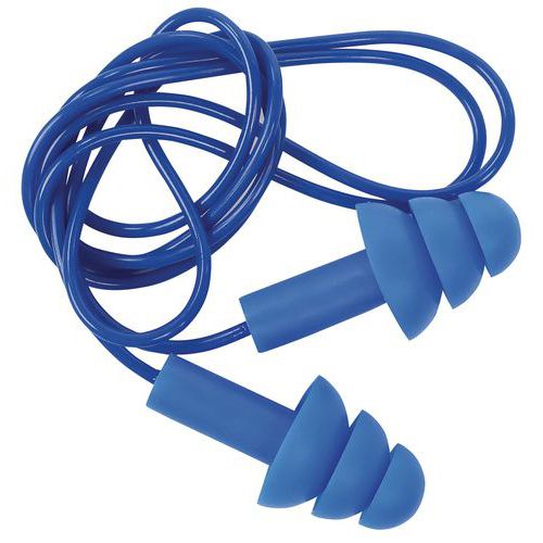 Reusable earplugs with cord - Manutan Expert