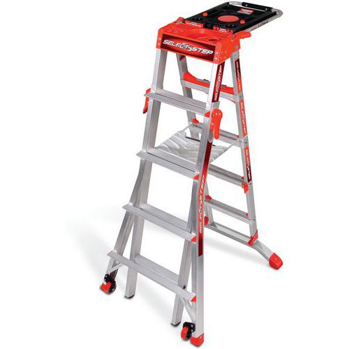 Aluminium Step Ladder For Slopes & Stairs - 5-8 Treads - Little Giant