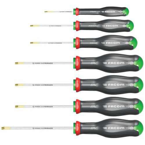 Set of seven Prot2 Torx screwdrivers - Facom