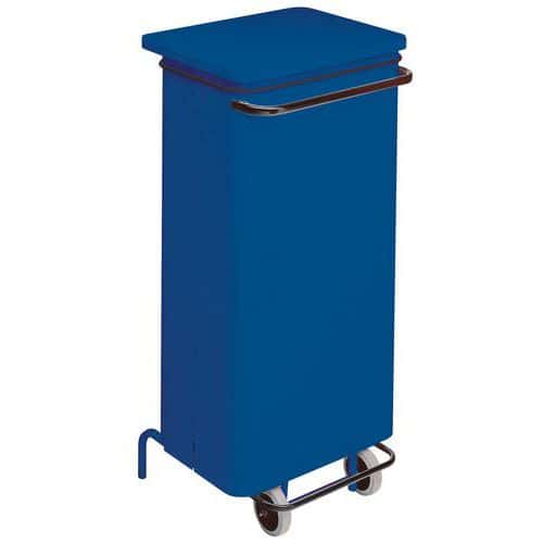 110-l mobile pedal bin with removable front