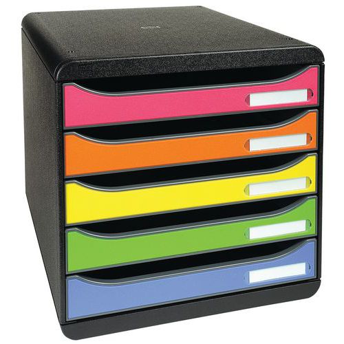 Box Plus filing unit - harlequin - 5 drawers - Exacompta