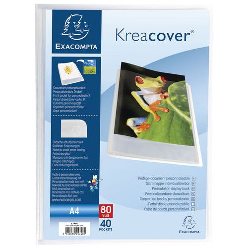 Kreacover® display book - A4. Clear - Exacompta