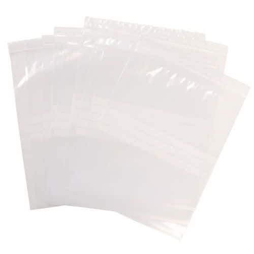 Ziplock bags - White stripes - 100 microns - Manutan Expert