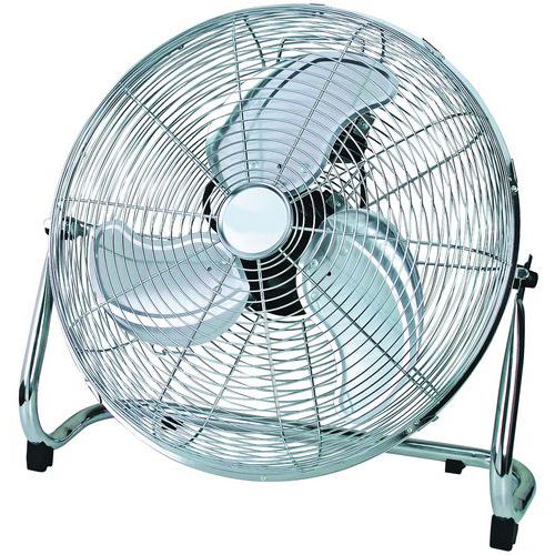 Chrome Floor Standing Fan - 18 Inch - 120W