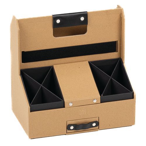 Savana kraft mobile desk organiser - Oxford