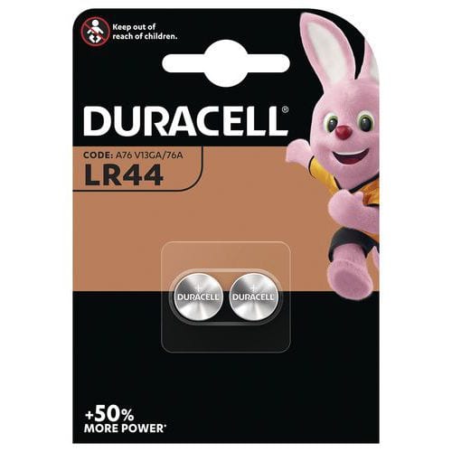 LR44 V13GA alkaline coin cell battery - Pack of 2 - Duracell