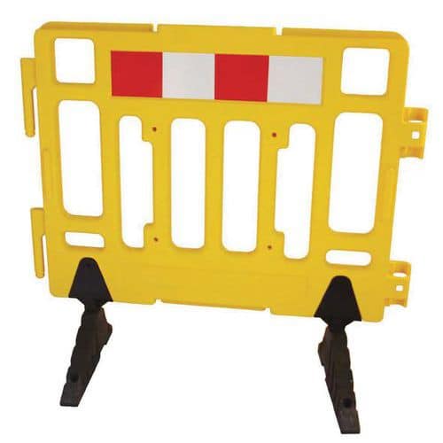 Plastic safety barrier