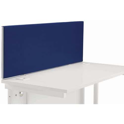 Straight Upholstered Desktop Screen for Privacy and Organization