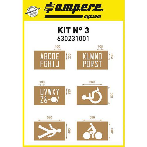 Stencil kit no. 3 - Ampere System