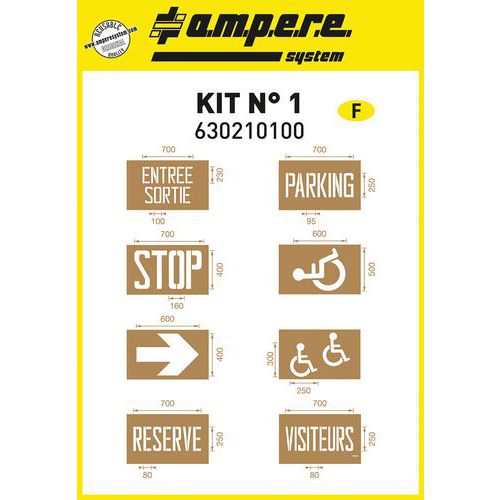 Stencil kit no. 1 - Ampere System