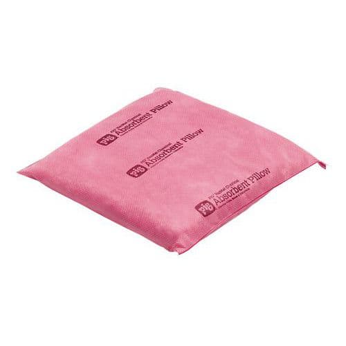 Absorbent pillow for chemical or unidentified products