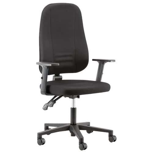 Strike office chair with armrests - Linea Fabbrica